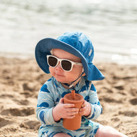 Jan & Jul Cotton Floppy Hat- Atlantic Blue