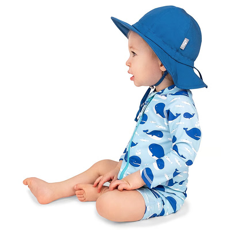 Jan & Jul Cotton Floppy Hat- Atlantic Blue