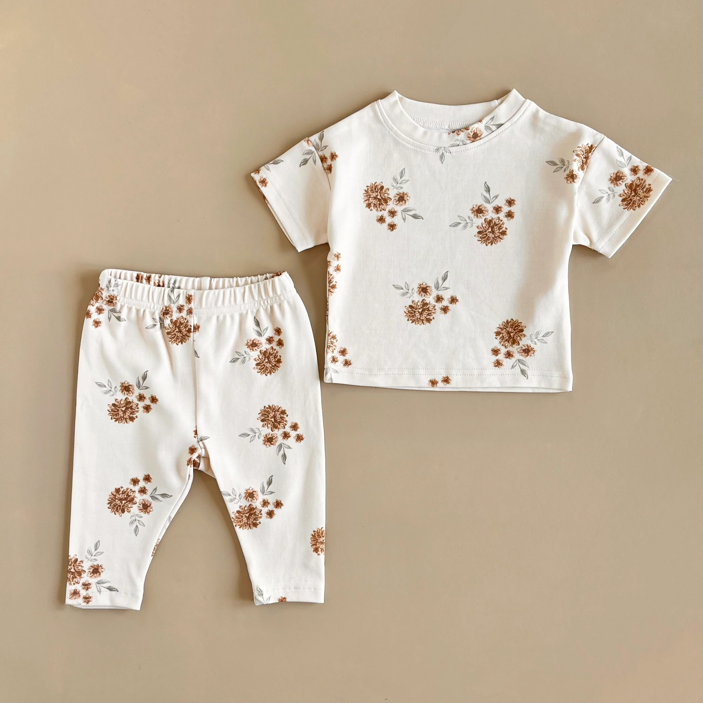 Little Luba - Cream Floral Set