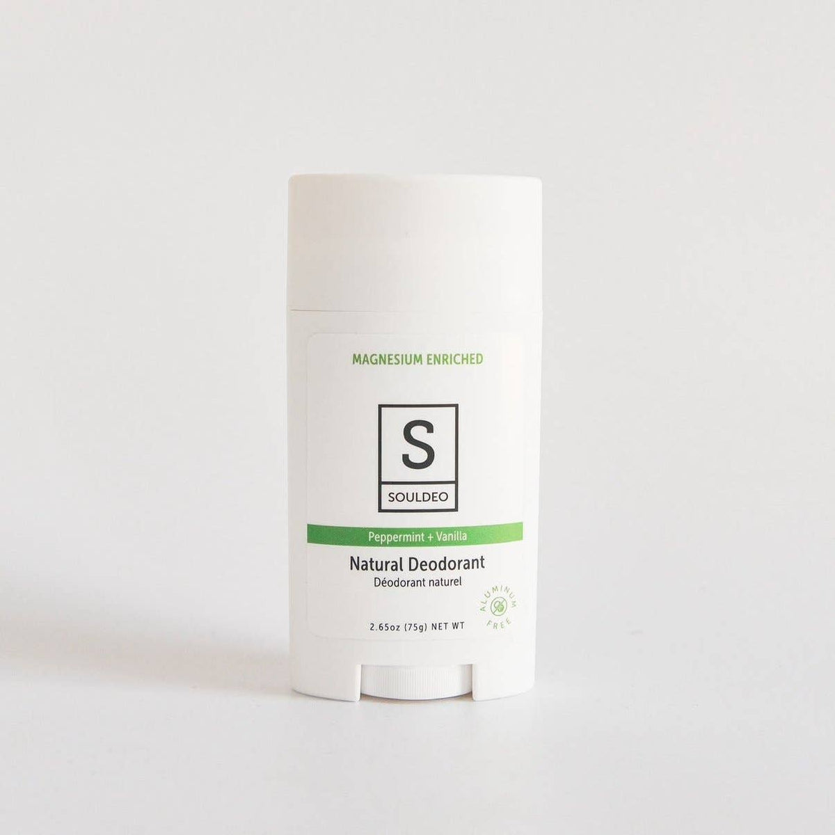 SOULDEO Peppermint + Vanilla Deodorant Travel Size