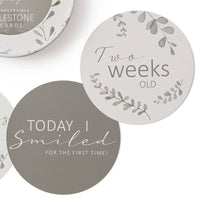 Snuggle Hunny-Wild Fern & Grey Reversible Milestone Cards
