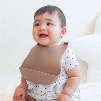 Silicone Bib - Dusty Pink