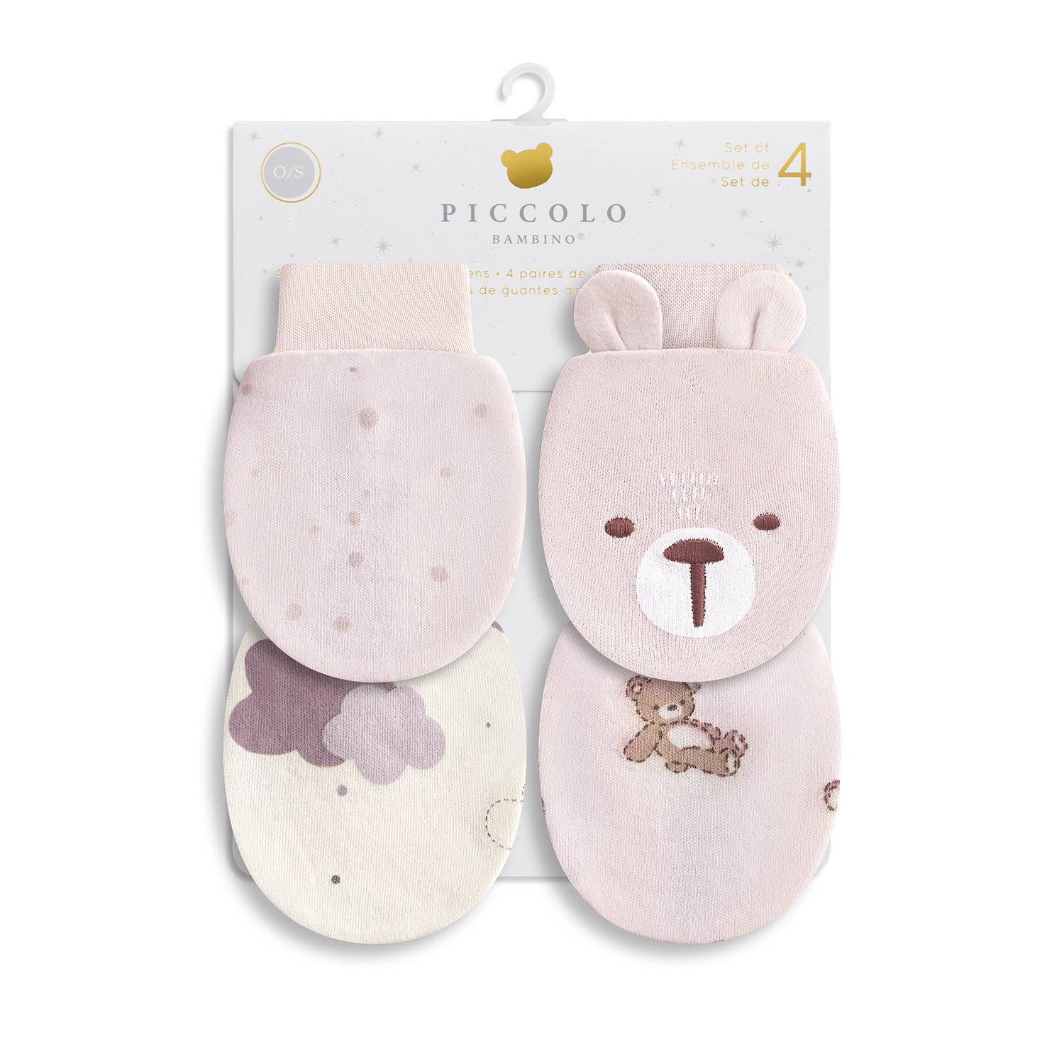 4PK Anti-Scratch Mittens - Piccolo Bambino