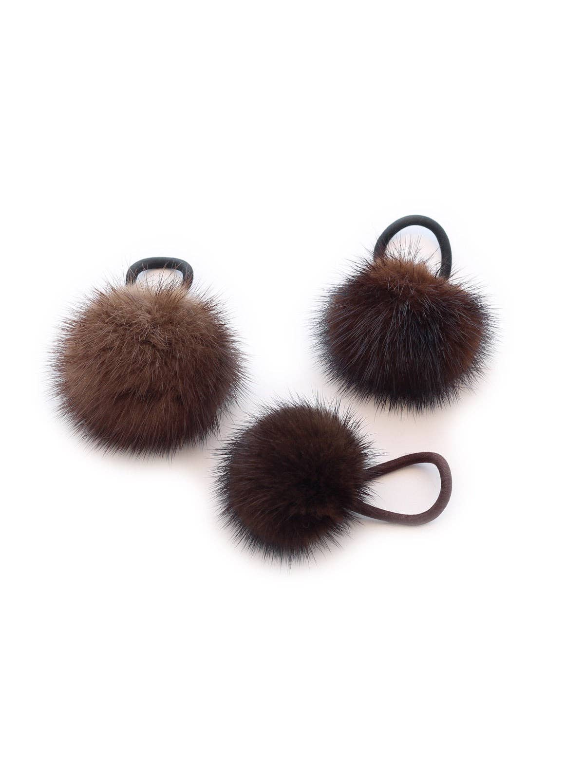 Brown mink elastic.