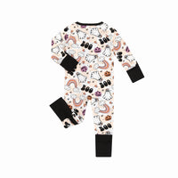Fancy Prince- Halloween Rainbow Ghost Bamboo Zip Sleeper