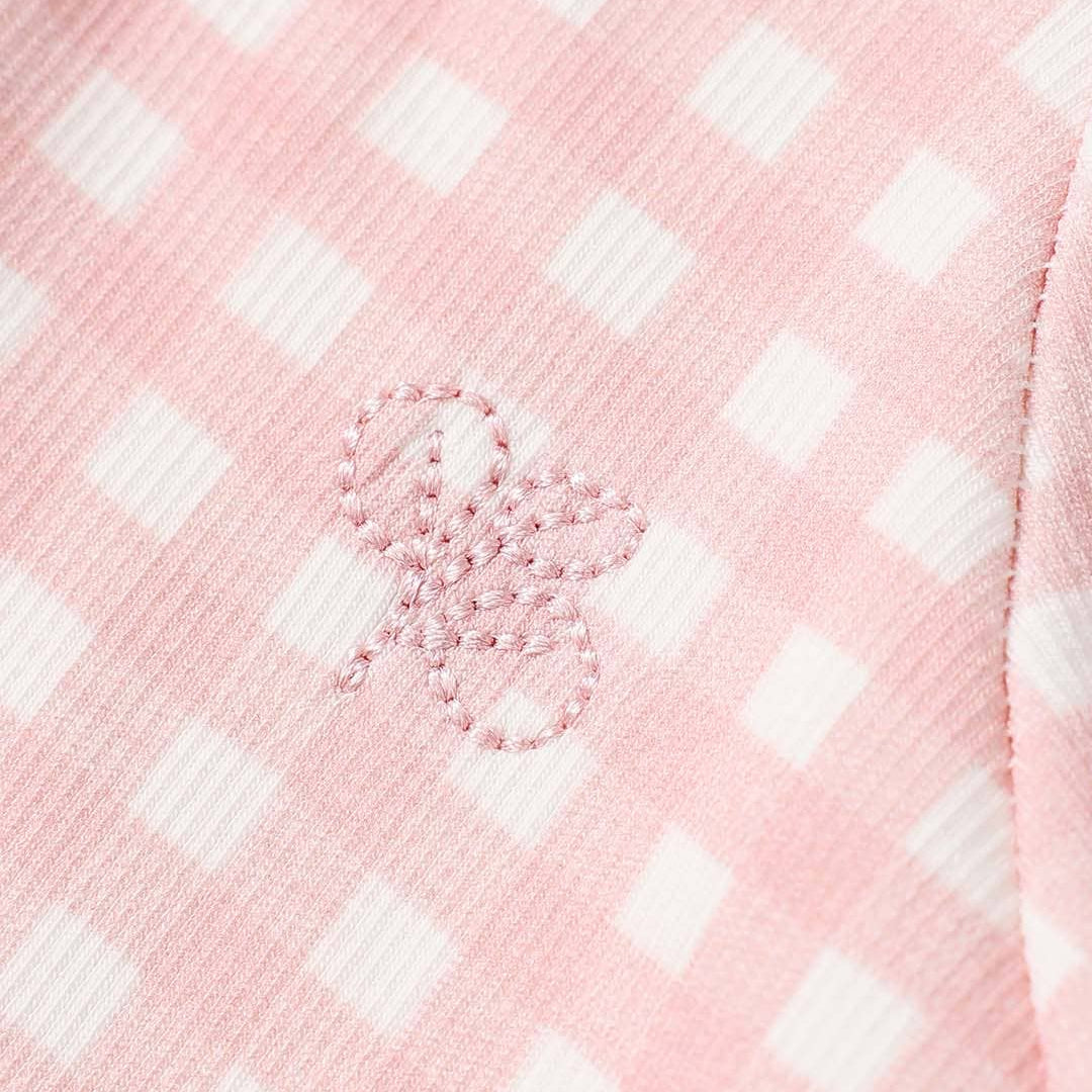Homegrown-Growsuit -Pink Gingham Rib