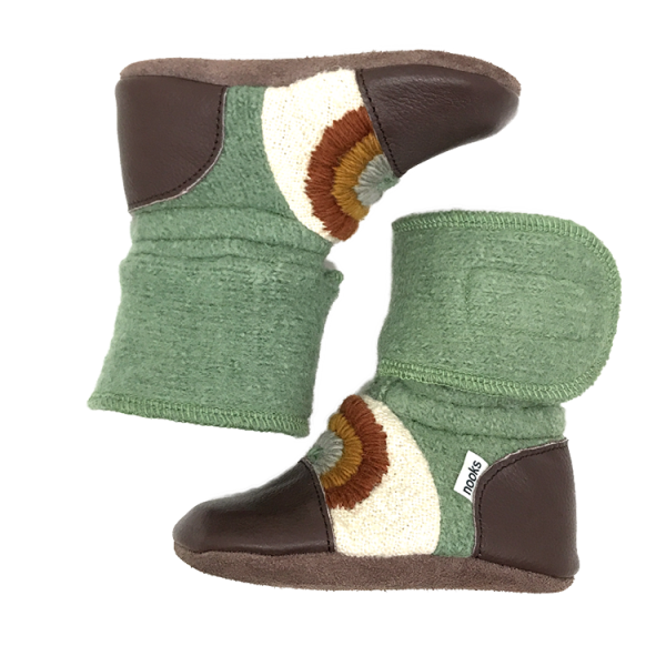 Nooks - Good Vibes Felted Wool Booties