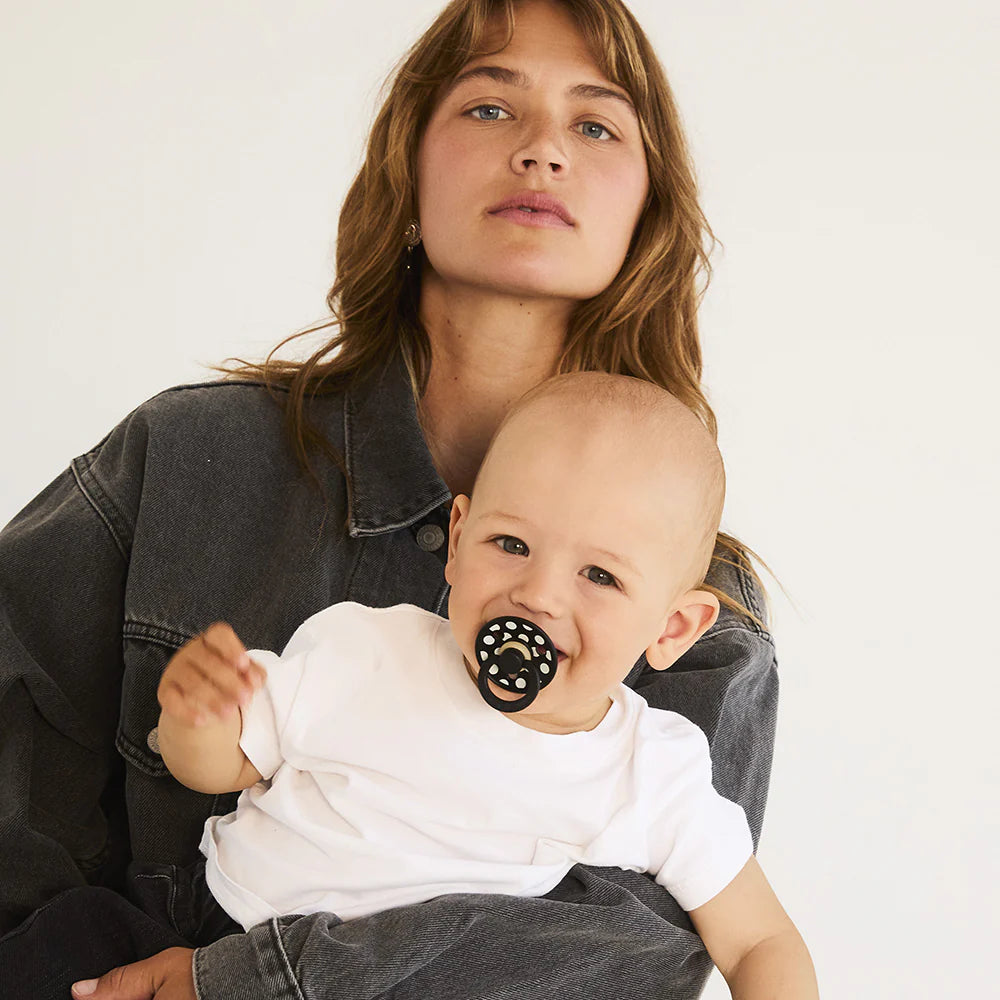 BIBS Pacifier - Studio Colour ANATOMICAL Polka Collection (2 pack)