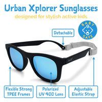 Jan & Jul Sunglasses Urban Xplorer - Black  with Aurora Lens