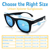 Jan & Jul Sunglasses Urban Xplorer - Black  with Aurora Lens
