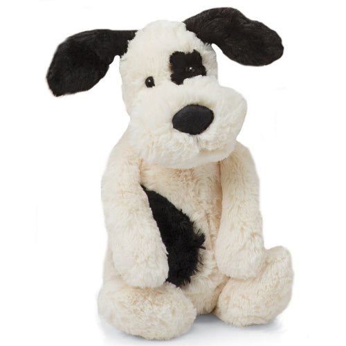 Jellycat Bashful Black and Cream Puppy- Medium