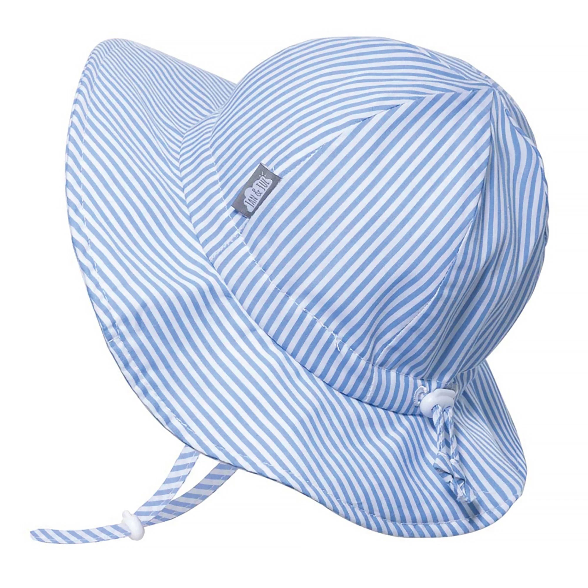 Jan & Jul Cotton Floppy Hat- Blue Stripes