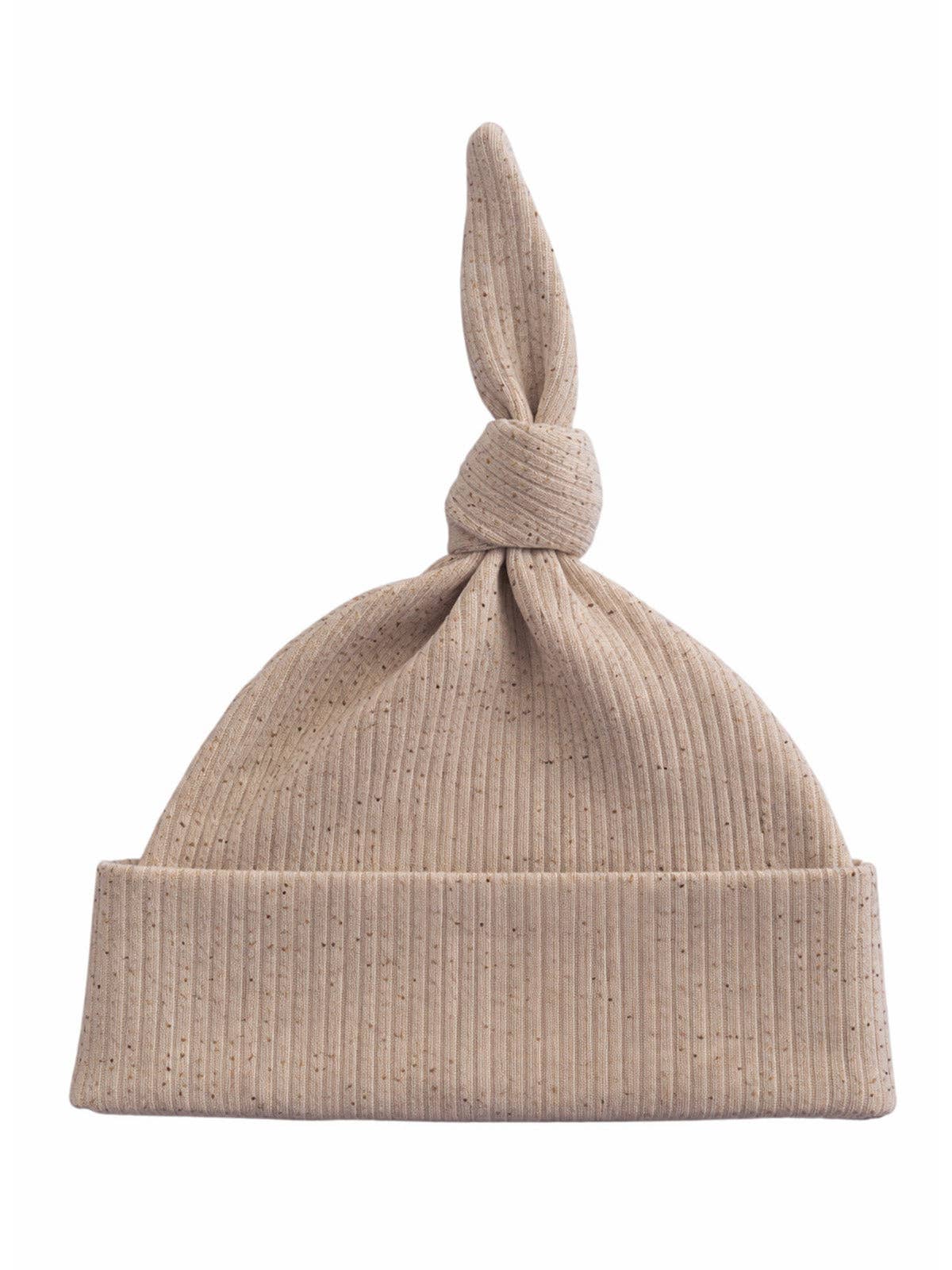 SIIX Collection - Tan Speckle / Organic Ribbed Beanie