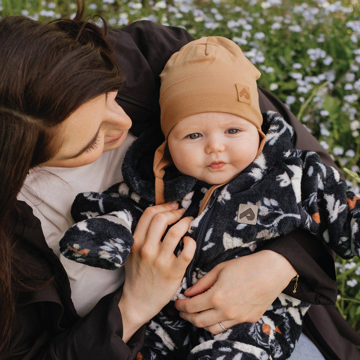 Perlimpinpin - Cotton Beanie with Ears - Light Toffee