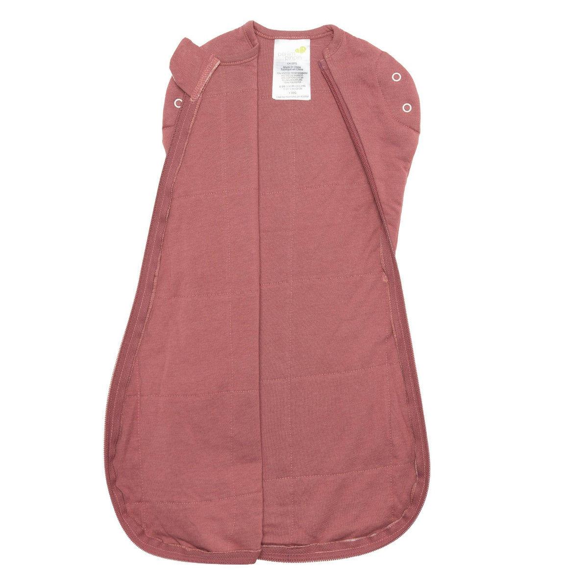 Perlimpinpin - Bamboo Newborn Sleep Sack - Raspberry (1.0 tog)