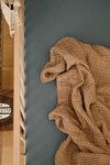 Crepe standard crib sheet - Billy blue