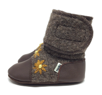 Nooks - Sunflower Felted Wool Booties