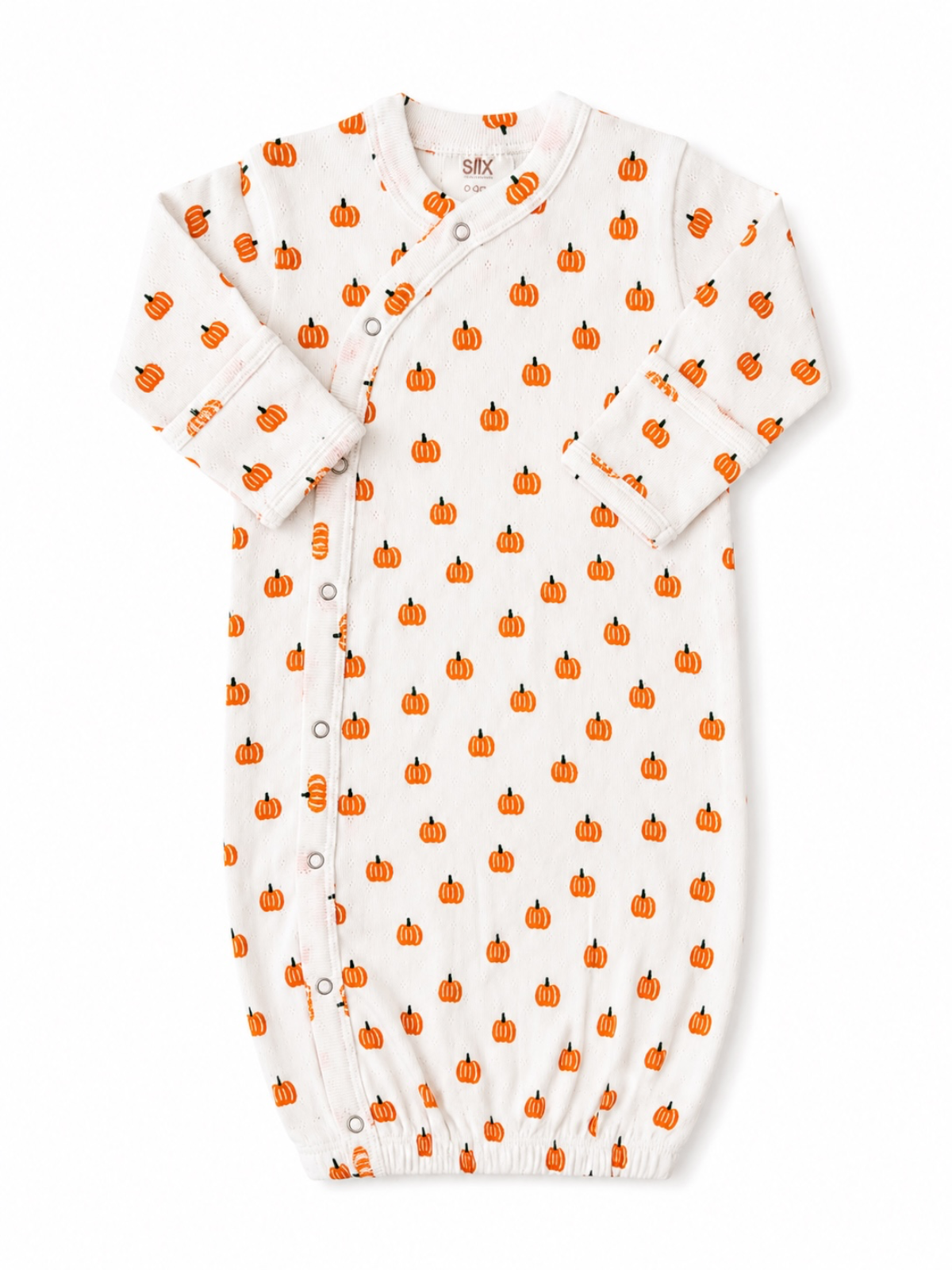 SIIX Collection -Pumpkin / Organic Pointelle Gown