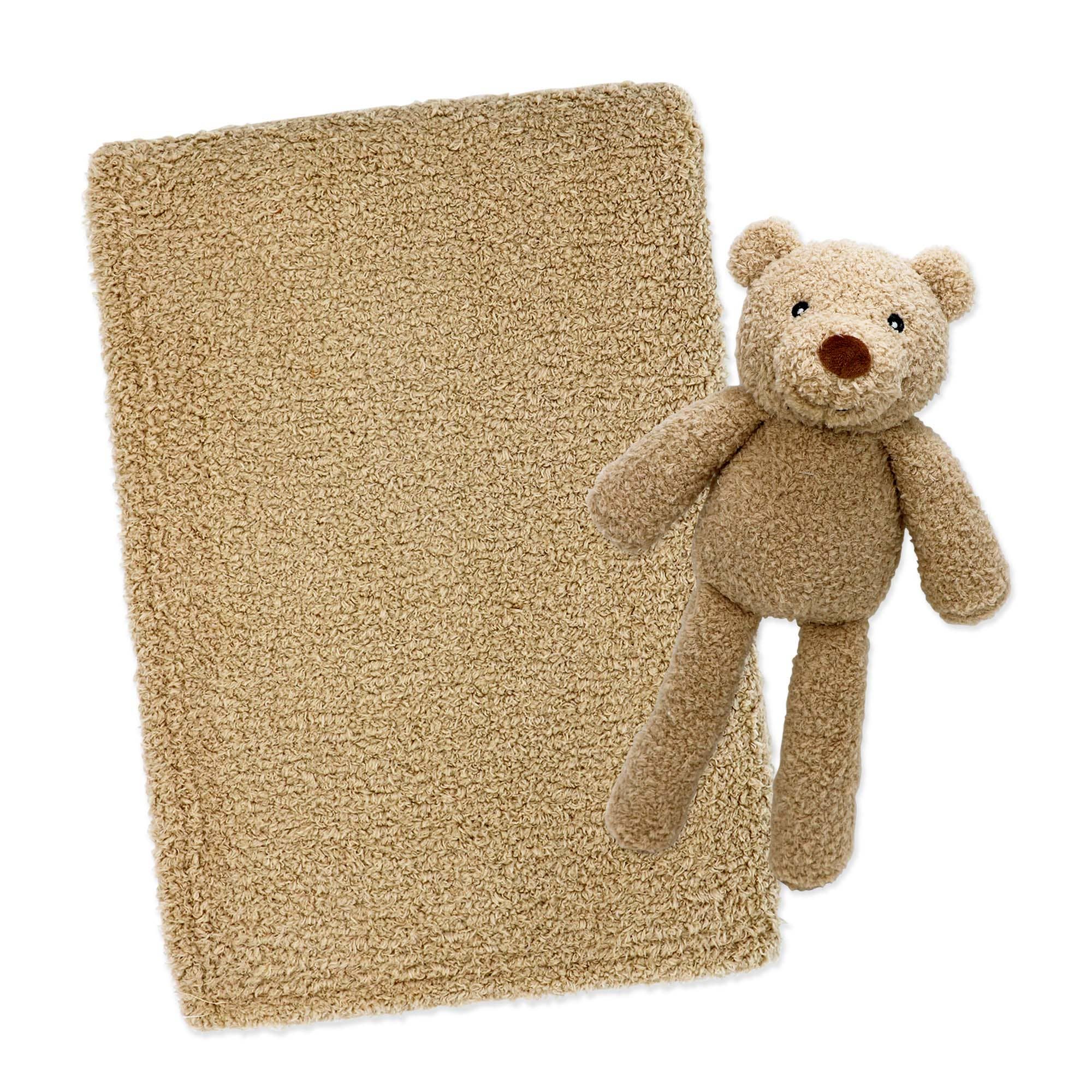 Chenille Stuffie With Blanket