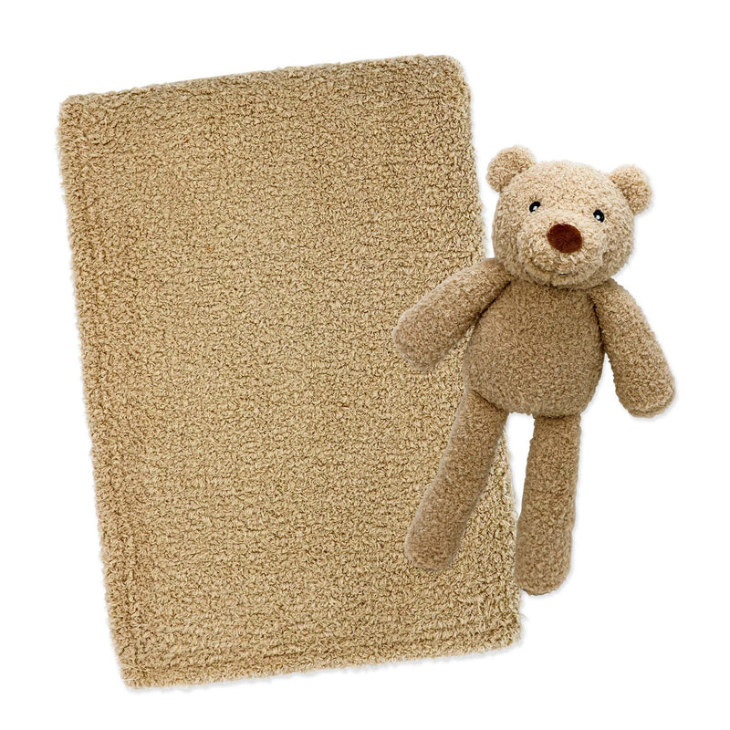Chenille Stuffie With Blanket