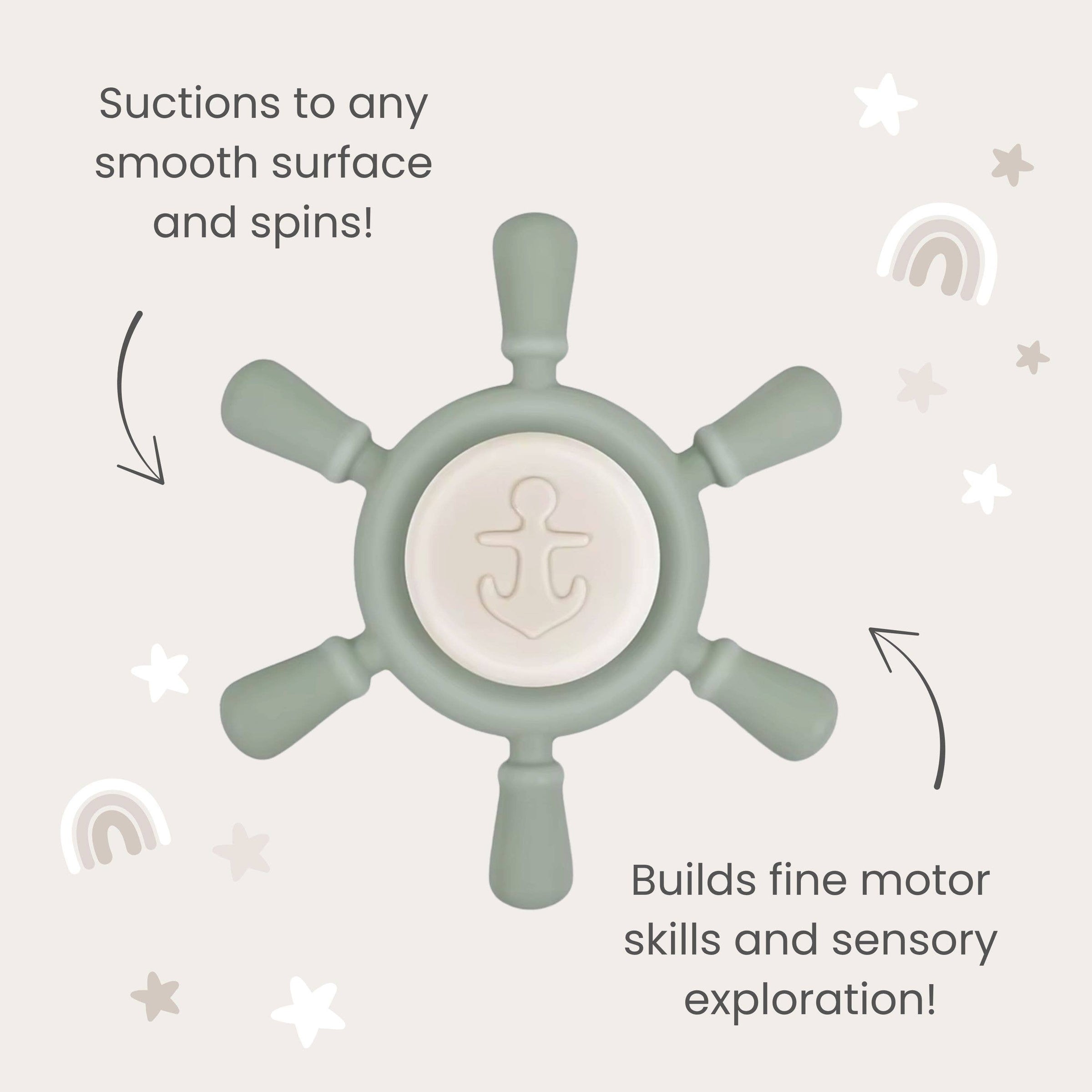 Ahoy Wheel Suction Spinner Toy