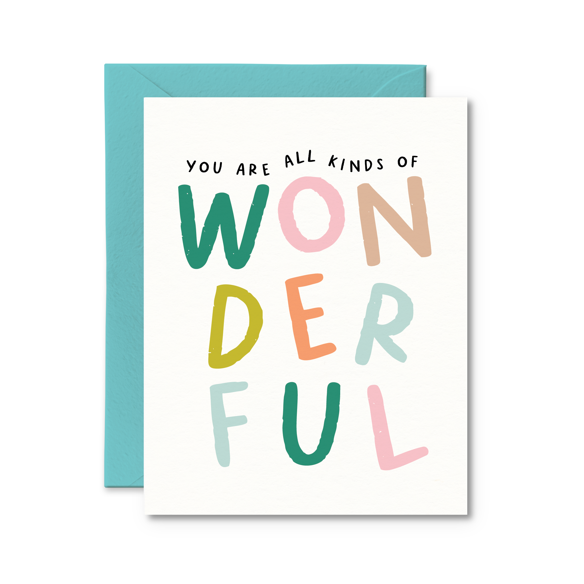 You Are All Kinds of Wonderful Teacher Card Thank You Card