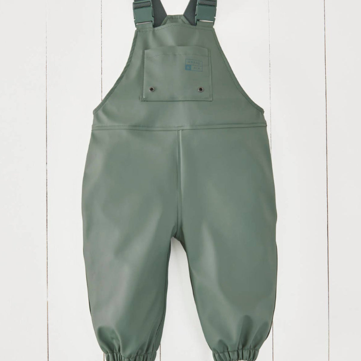 Khaki Kids Waterproof Rain Dungarees