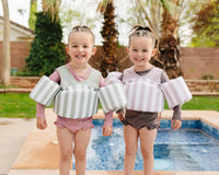 Floaties : Blue Checkers - Current Tyed
