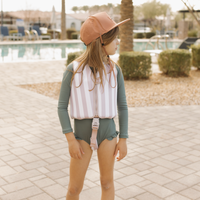 Purple Stripes Swim Vest- Current Tyed