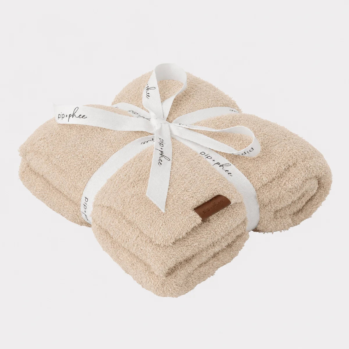 PIP + PHEE Plush Toddler Blanket - Sand | 30" x 40"