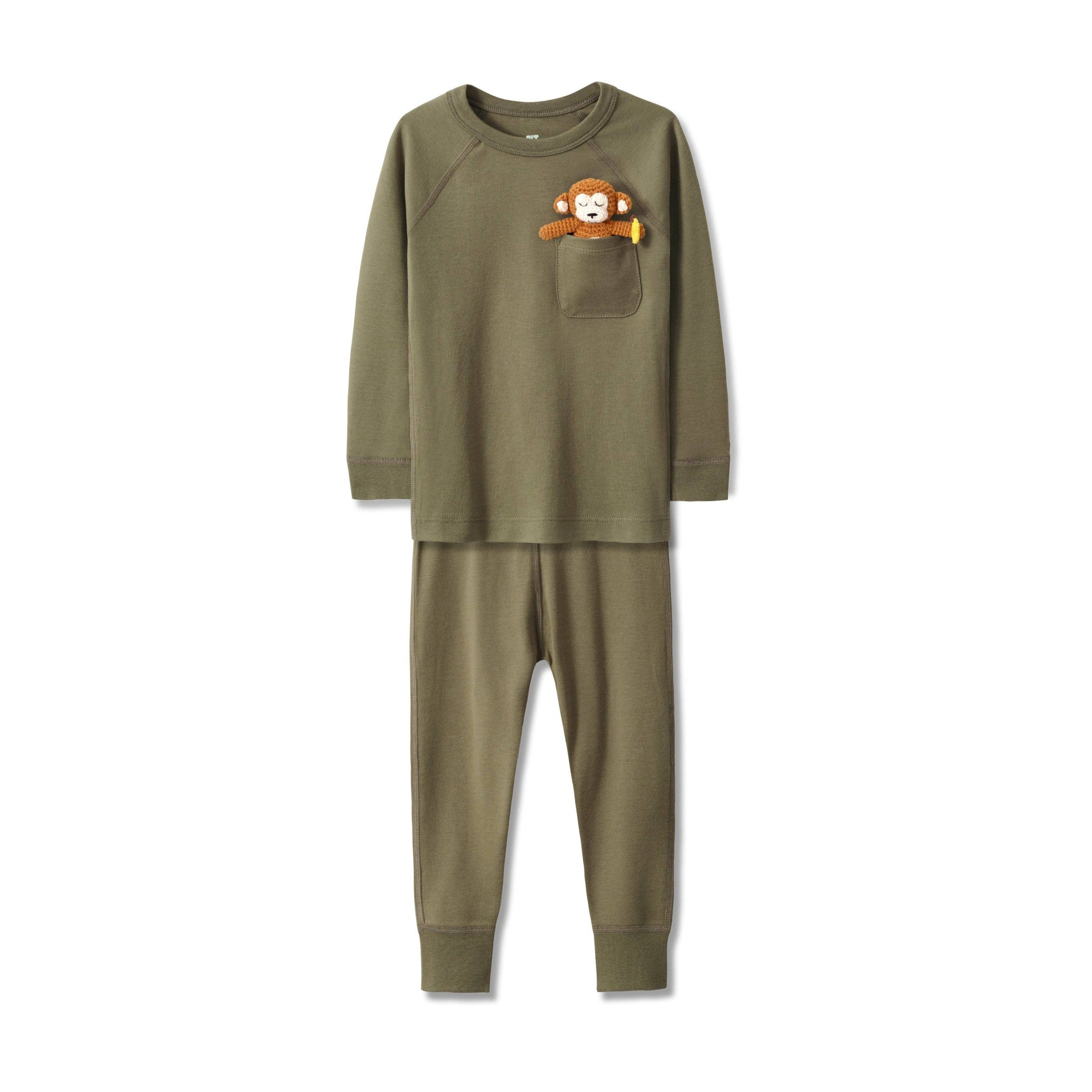 Our Little Treasures - Pajama Set in Olive