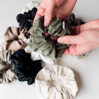 Assorted Earthy Neutral Scrunchies