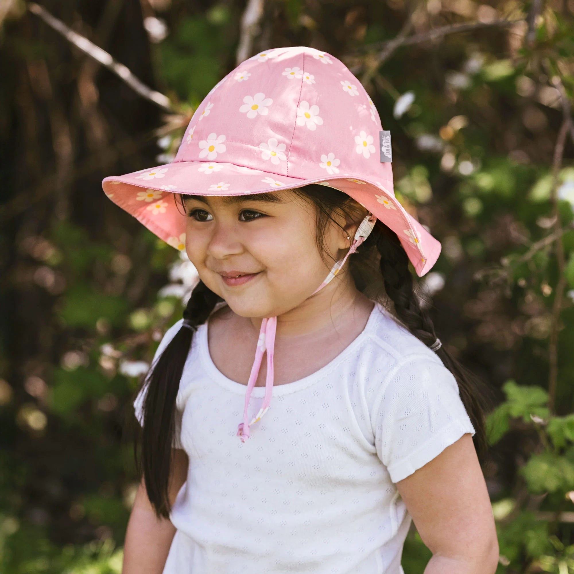 Jan & Jul Cotton Floppy Hat- Pink Daisy