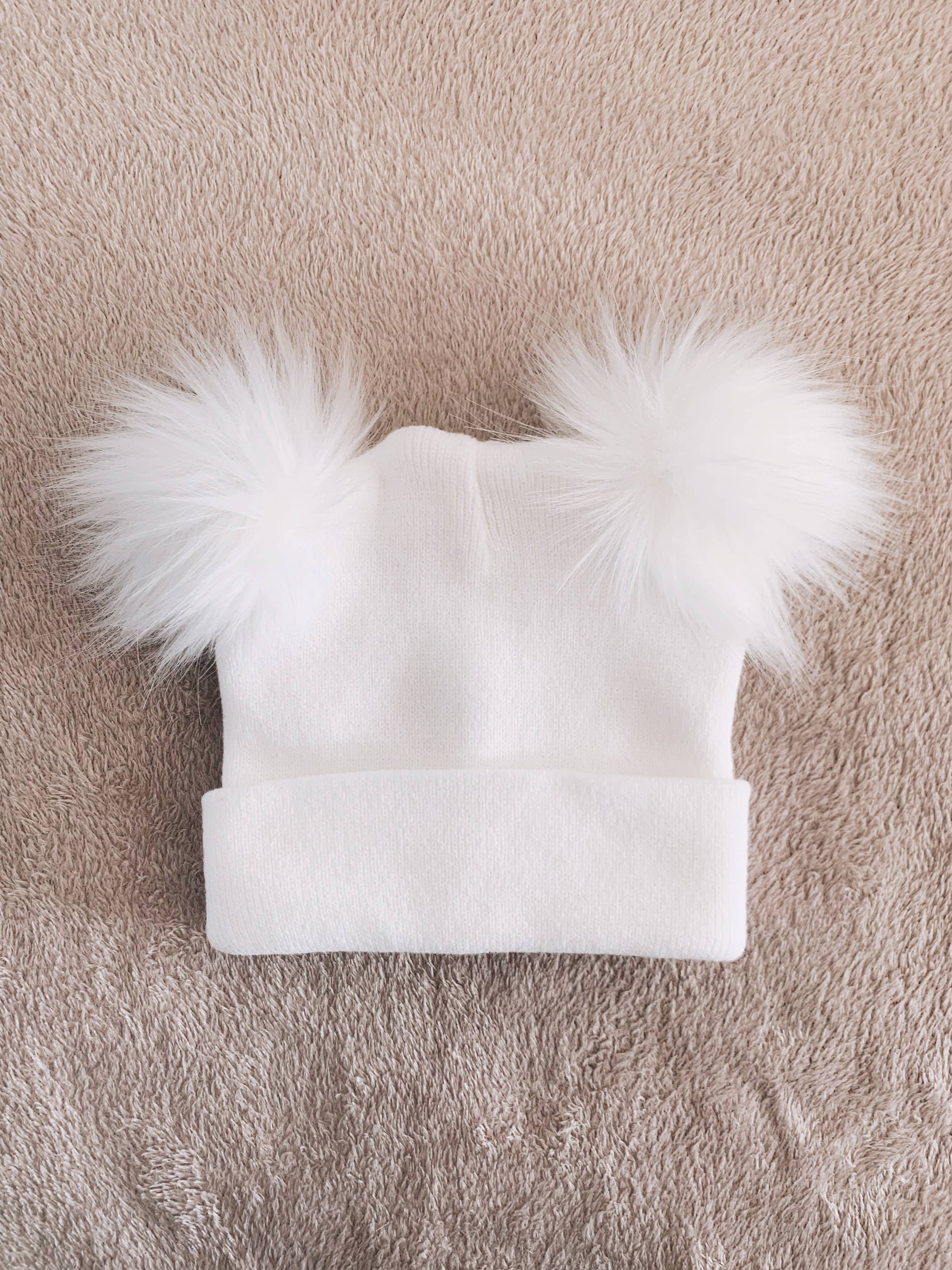 Pom Pom Baby/Kid's Beanie Hat, Newborn to 5 Years, Unisex