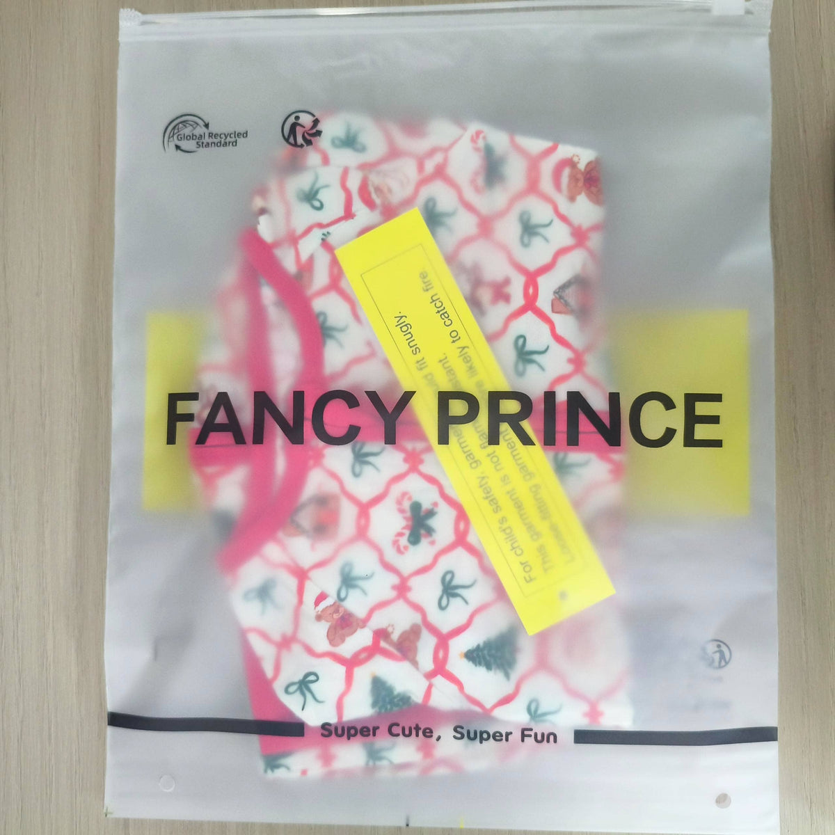 Fancy Prince- Baby Christmas Plaid Red Bamboo Zip Sleeper