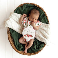 Snuggle Hunny - Strawberry & Moss Reversible Milestone Cards