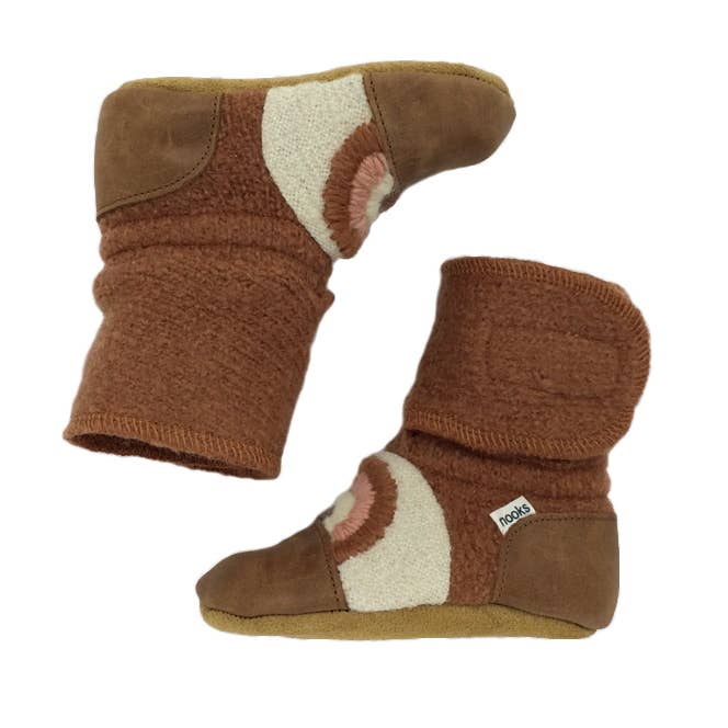 Nooks - Clay Felted Wool Booties