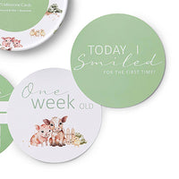 Snuggle Hunny- Farm & Mint Reversible Milestone Cards