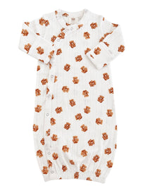 SIIX Collection - Teddy Bear / Organic Pointelle Gown