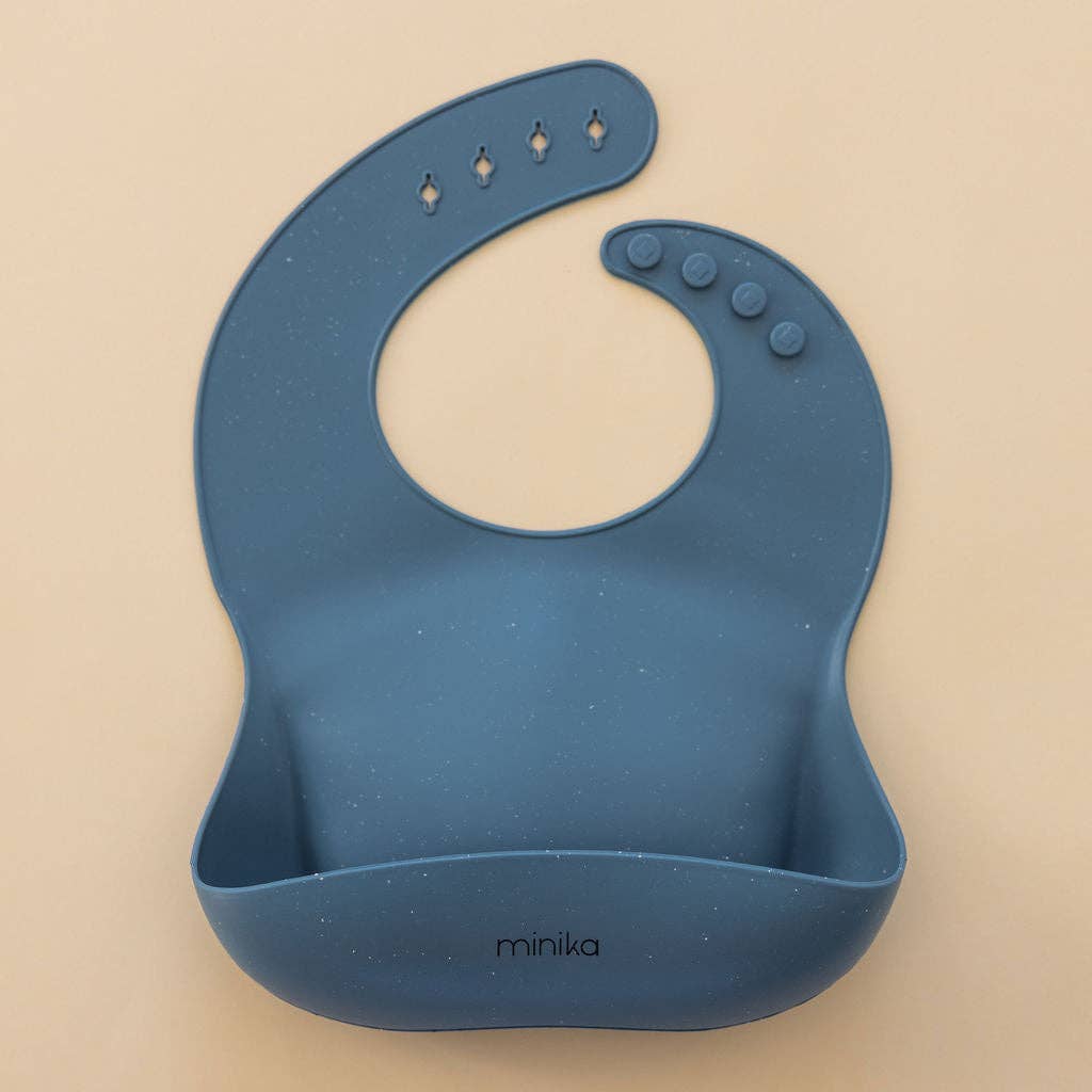 Silicone bib - Indigo