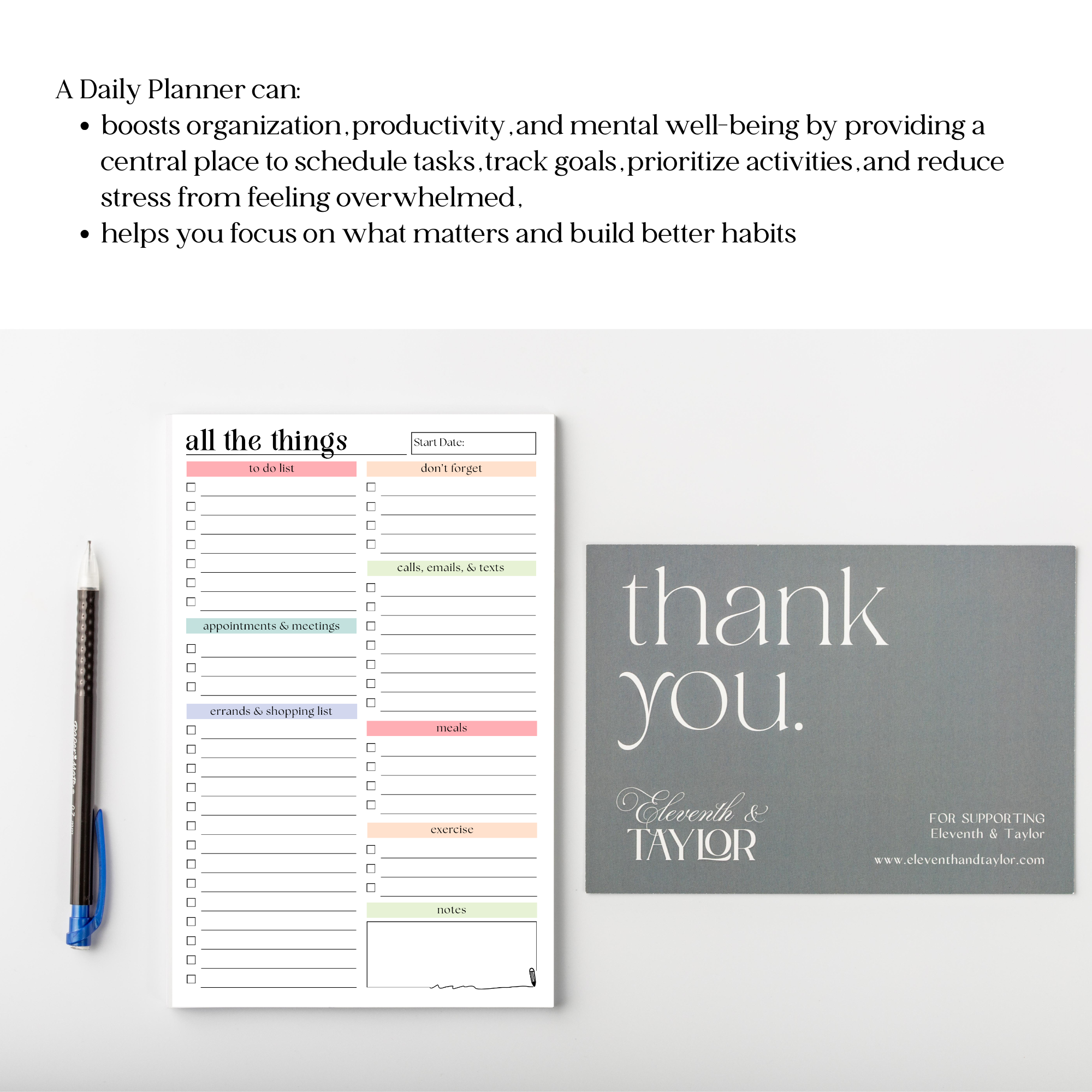 Daily and Weekly To-Do List: 50-Page Notepad