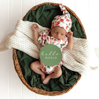 Snuggle Hunny - Strawberry & Moss Reversible Milestone Cards