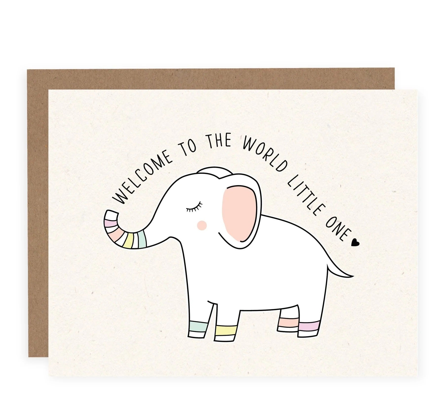 Pretty By Her - Elephant Welcome To The World Card