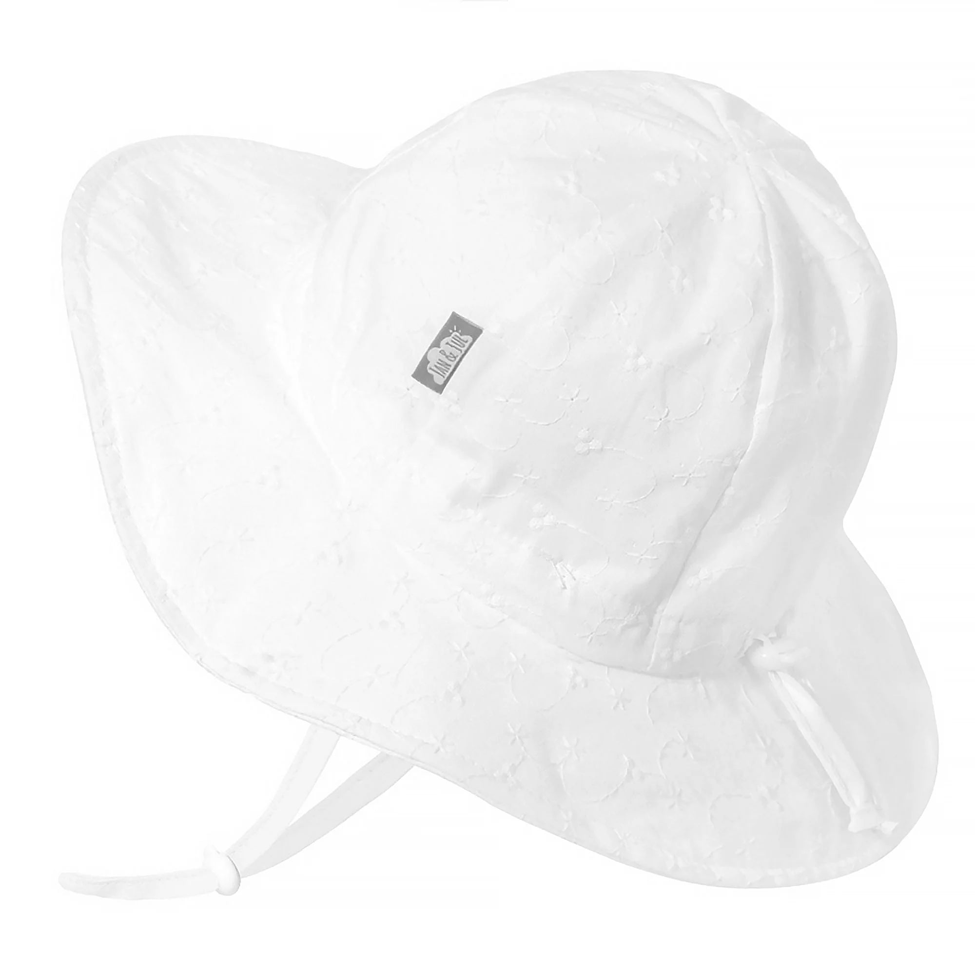 Jan & Jul Cotton Floppy Hat- White Eyelet
