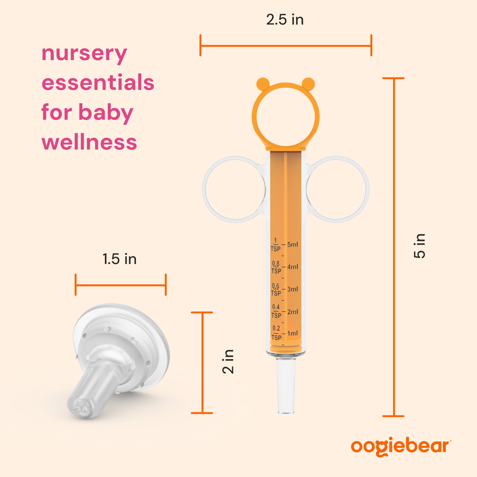 Oogiebear-Baby medicine syringe + feeder