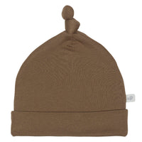 Newborn bamboo knotted hat - Moka