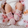 Snuggle Hunny - Pink Merino Wool Bonnet & Booties