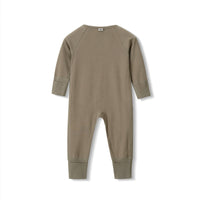 Our Little Treasures - Zip Romper in Olive