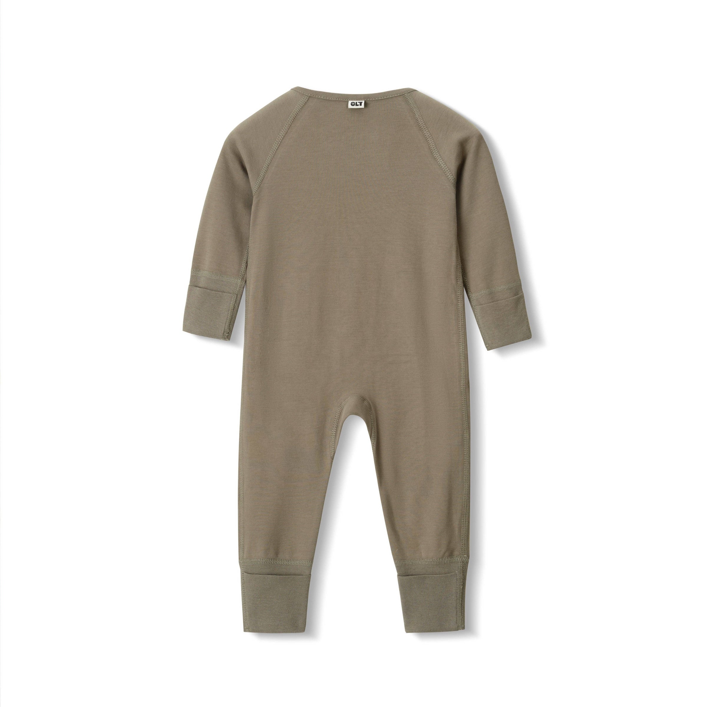 Our Little Treasures - Zip Romper in Olive