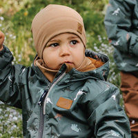 Perlimpinpin - Cotton Beanie with Ears - Light Toffee